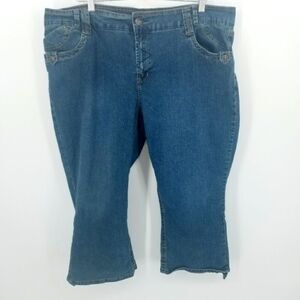 Hydraulic Goddess Cropped/Capri Jean